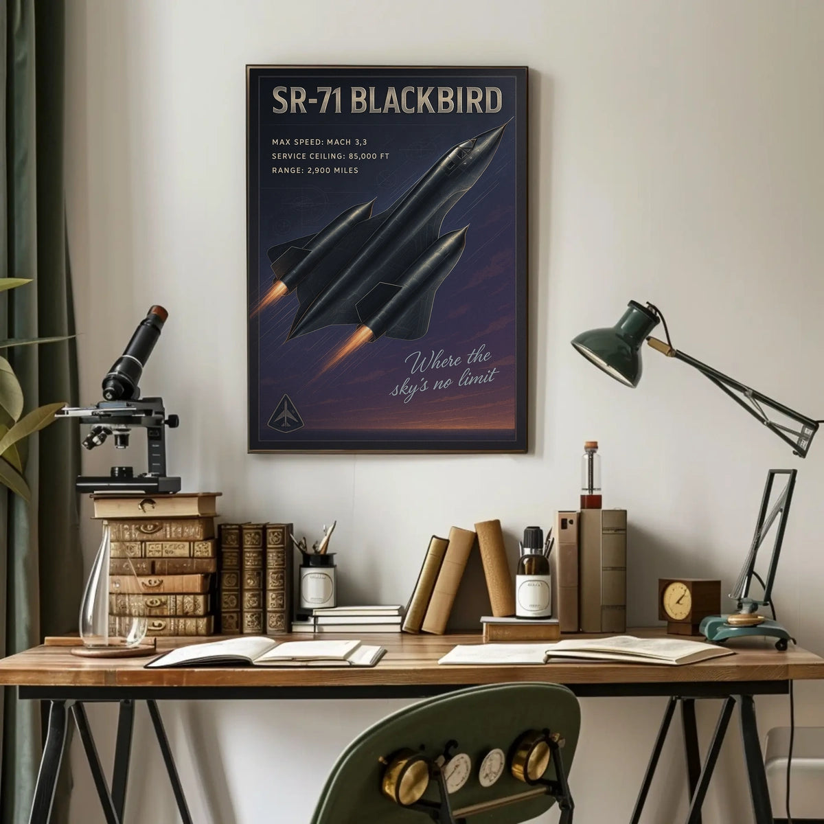 SR-71 Blackbird Speed and Innovation Poster