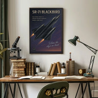 SR-71 Blackbird Speed and Innovation Poster
