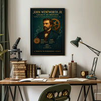 Tribute to Pioneering Spirit in Historical Poster
