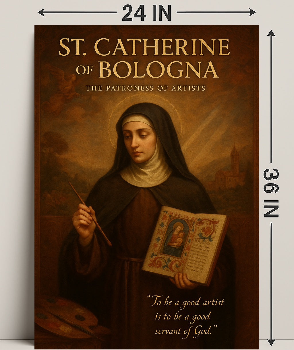 St. Catherine Of Bologna The Patroness Poster