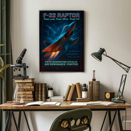 F-22 Raptor Fifth-Generation Stealth Poster