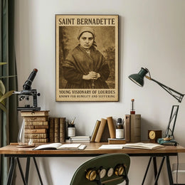 Saint Bernadette Young Visionary Of Poster