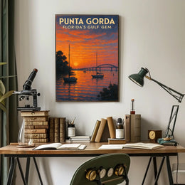 Punta Gorda FloridaS Gulf Gem Poster