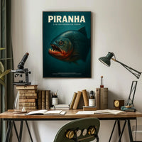 Piranha A Vicious Underwater Terror Poster