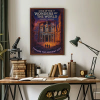 Petra One of the 7 Wonders of the World Poster