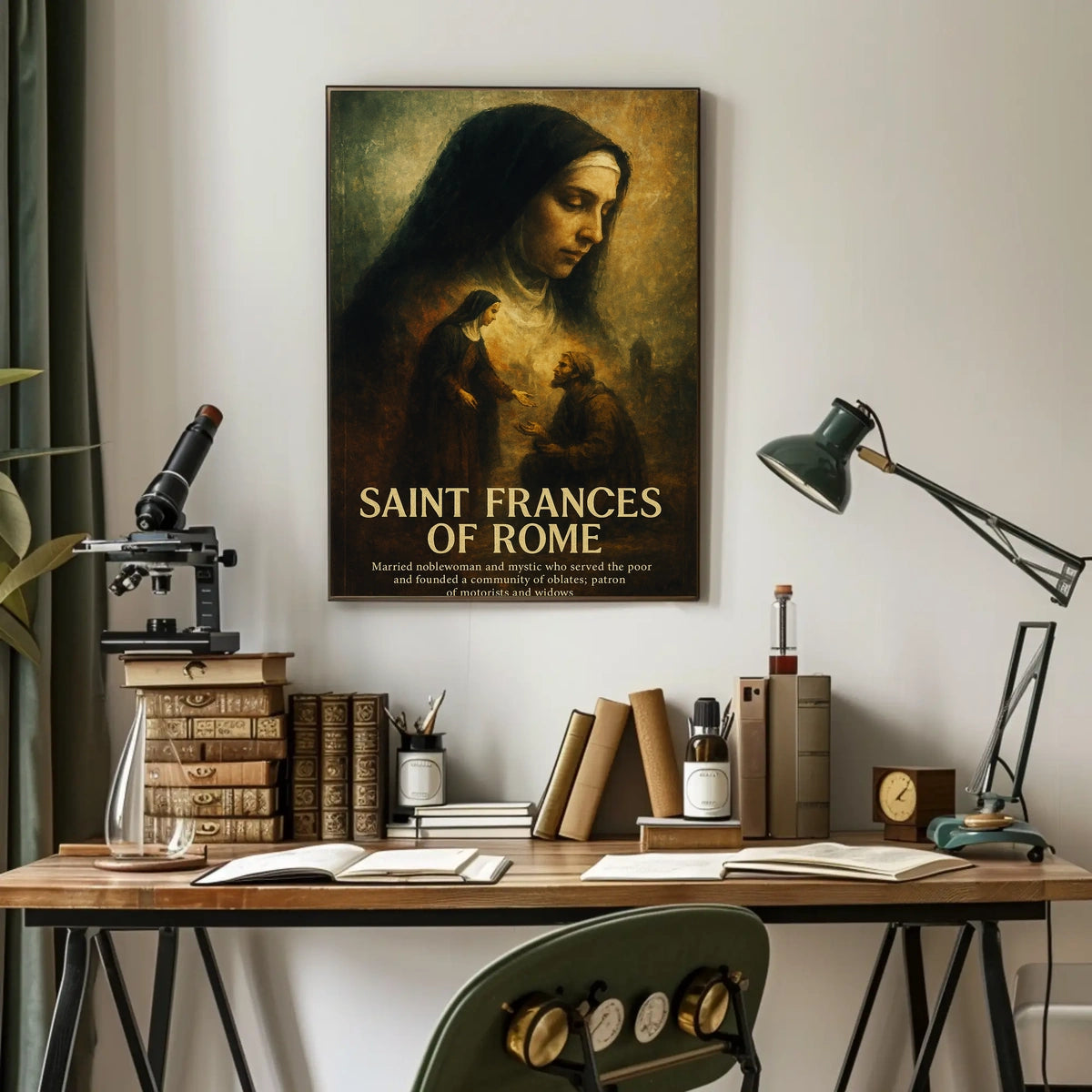 Saint Frances Of Rome Poster