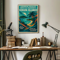 Caribbean Paradise Virgin Islands Poster