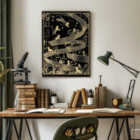 Futuristic Cityscape Art Poster