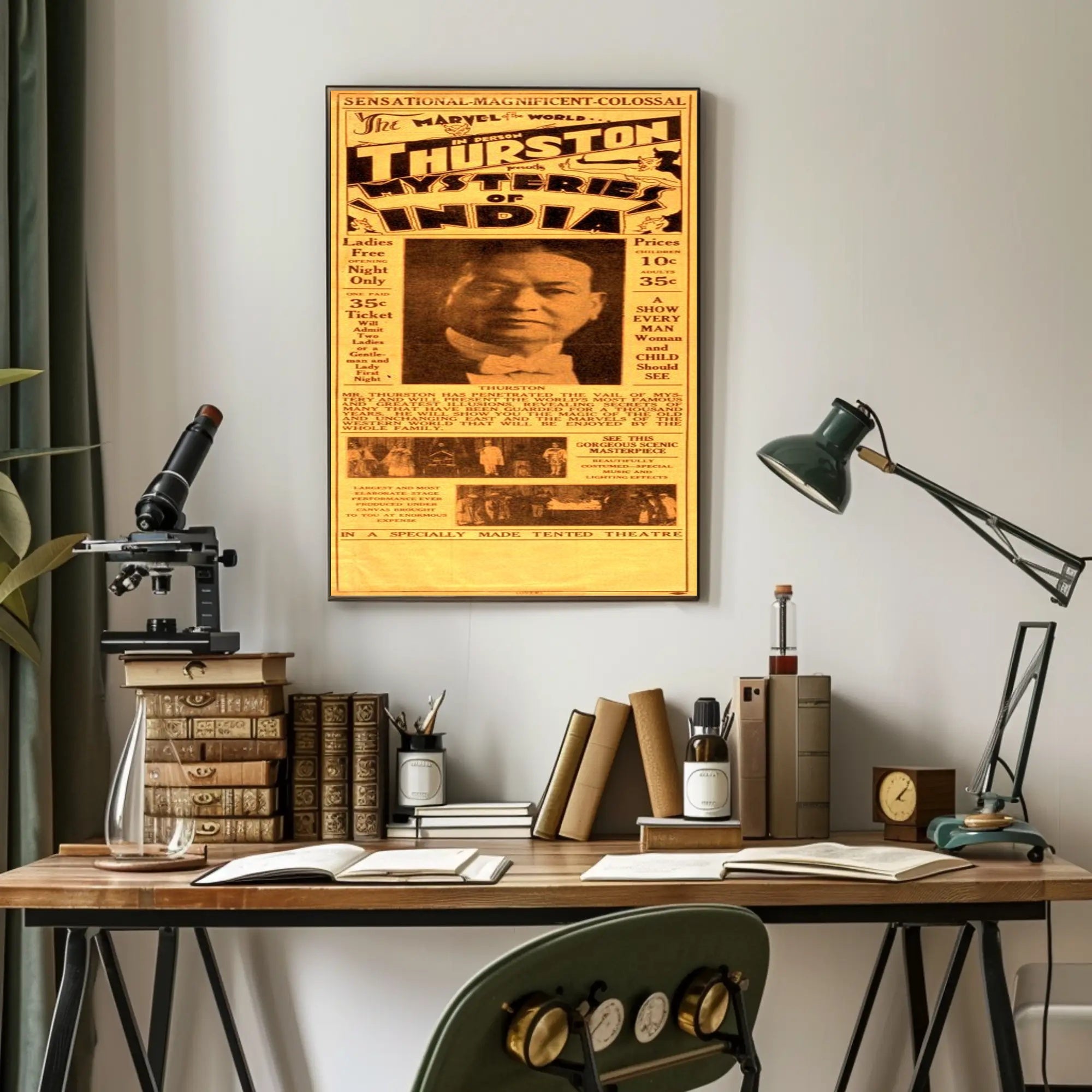 Thurston Magic Show Vintage Cultural or Heritage Poster