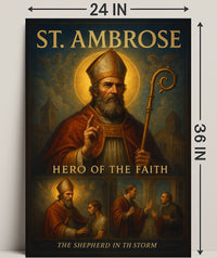 St. Ambrose Hero of the Faith Wall Art PosterGoat