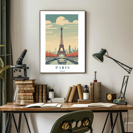 Eiffel Tower in Autumn Poster