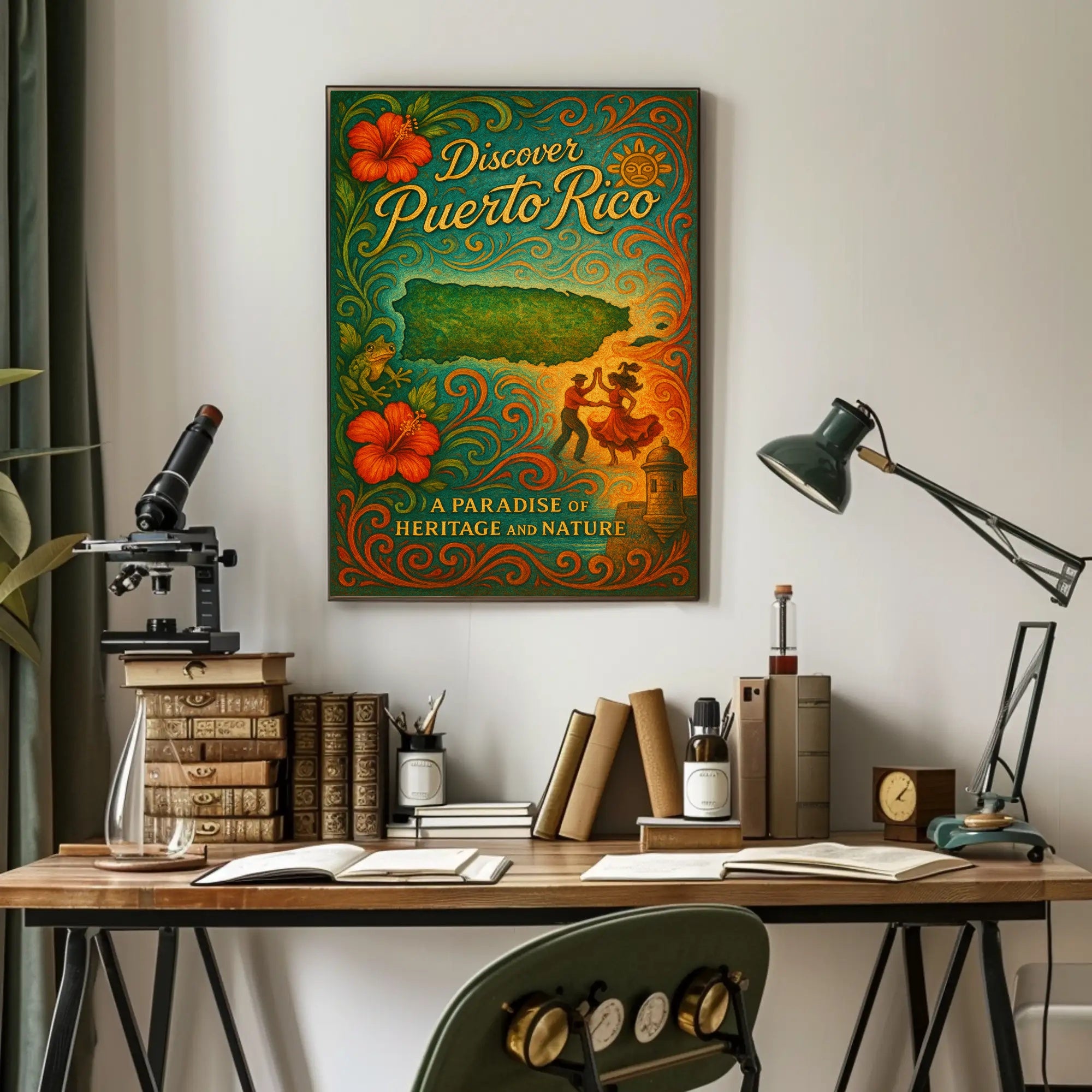 Discover Puerto Rico Vintage Poster Art PosterGoat