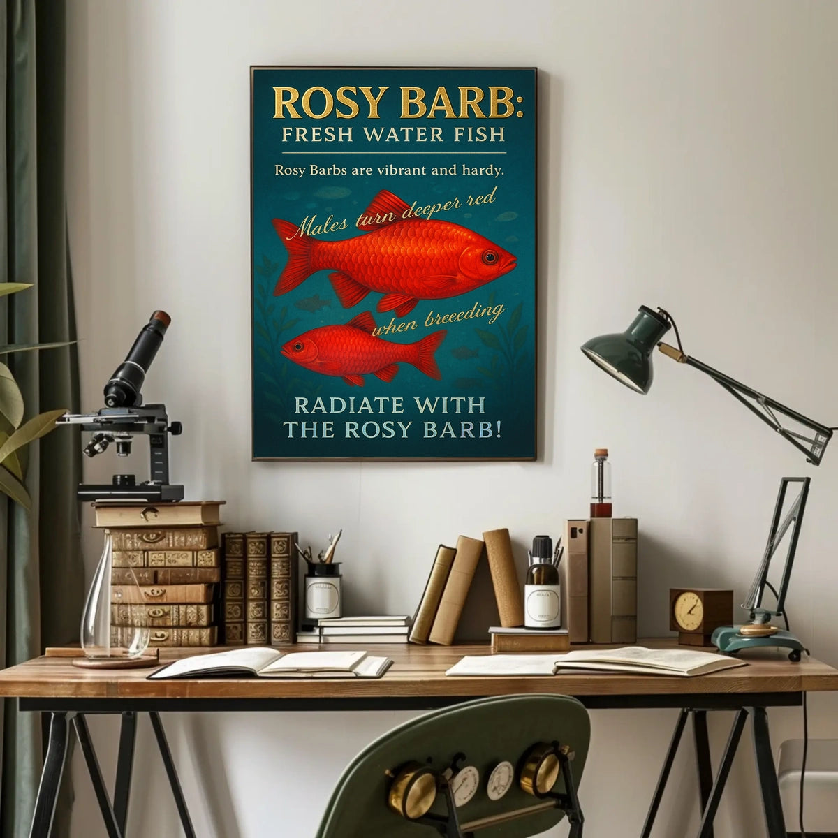 Radiate with the Rosy Barb Poster
