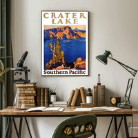 Crater Lake Southern Pacific Poster