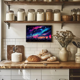 Cosmic Cityscape Poster PosterGoat