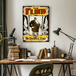Vintage Herbert L. Flint Poster Historical or Presidential Poster