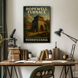 Hopewell Furnace Restored 19Th-Century Poster