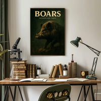 Boars Untamed and Fierce Poster