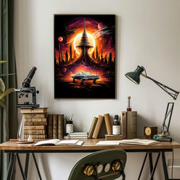 Retro Futurism Dreamscape Retro Poster