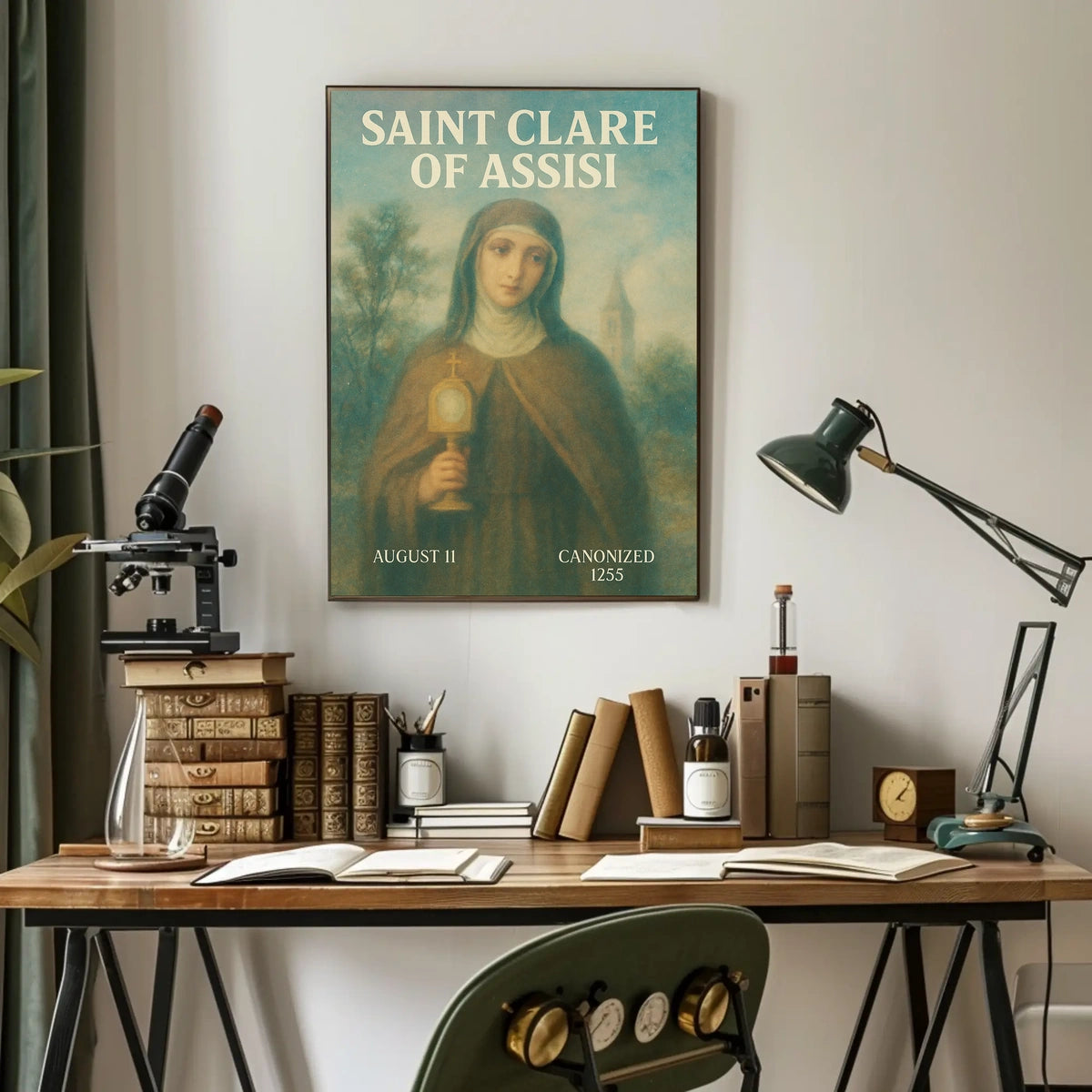 Saint Clare Of Assisi Poster