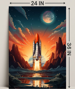 Celestial Launch Poster