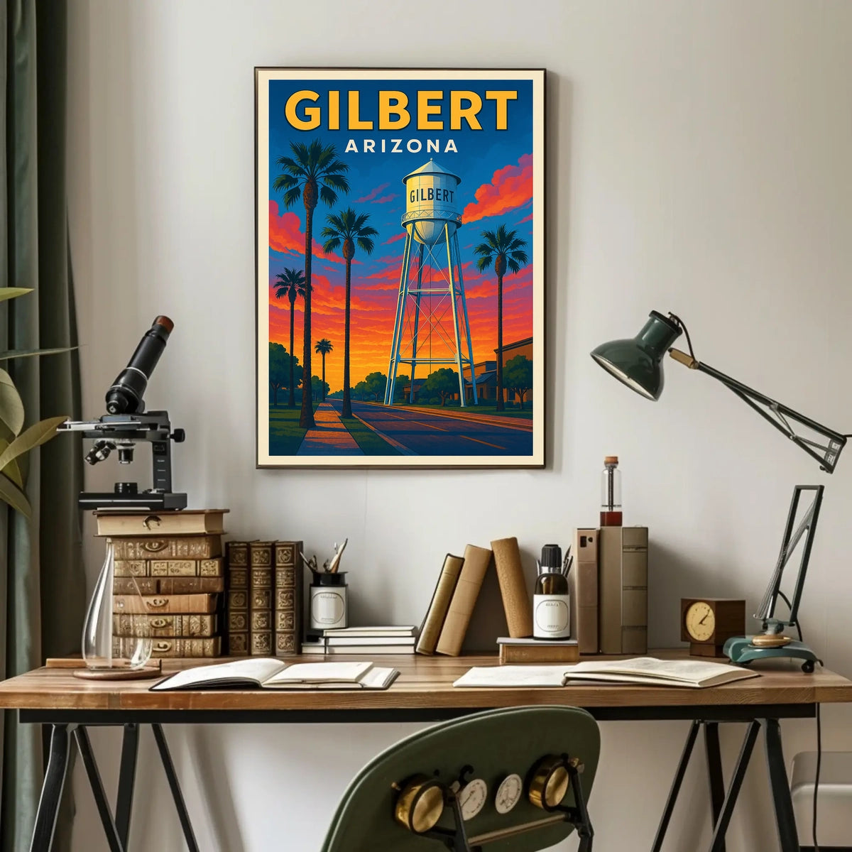 Gilbert Arizona Iconic Water Tower Poster
