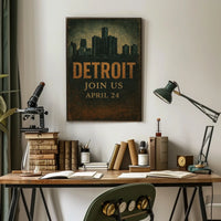 Detroit Event Invitation Poster