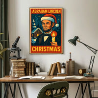 Abraham Lincoln Christmas Poster