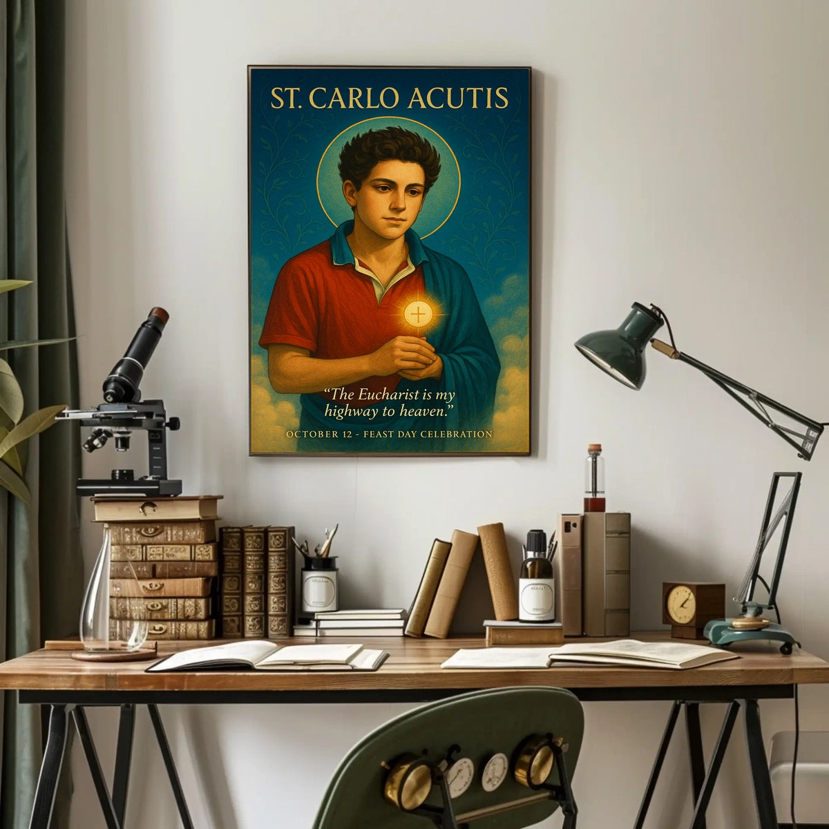 St. Carlo Acutis Feast Day Celebration Poster