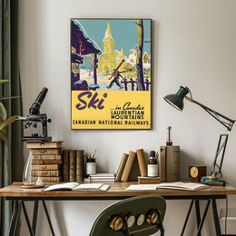 Ski In CanadaS Laurentian Mountains Poster