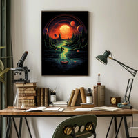 Journey Through An Alien Landscape Poster