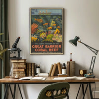 The Marine Wonders Of The Great Barrier Poster