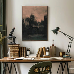 Industrial Cityscape During the Industrial Revolution Urban Cityscape PosterGoat