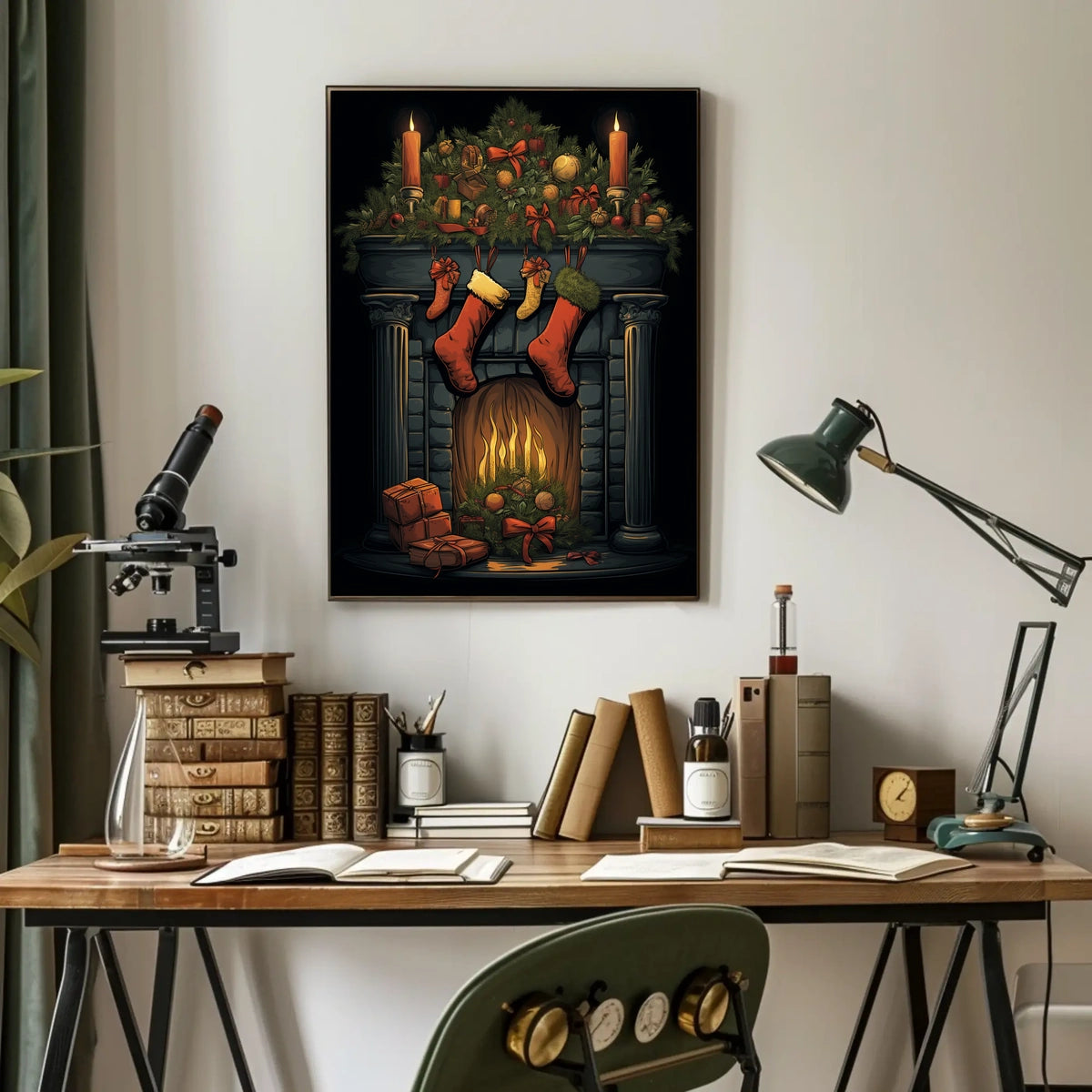 Holiday Hearth Poster
