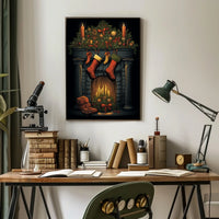 Holiday Hearth Poster