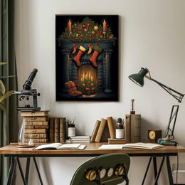 Holiday Hearth Poster