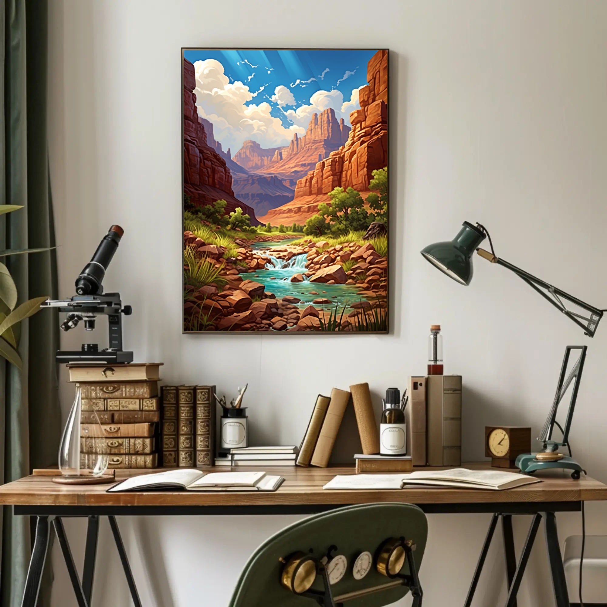 Majestic Canyon Landscape Poster