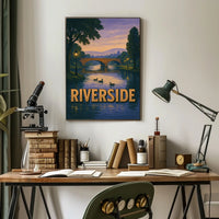 Riverside Serenity Poster