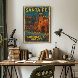 Santa Fe Luminaria Nights Poster