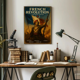 French Revolution Heroic Vintage Art Political or Propaganda Poster