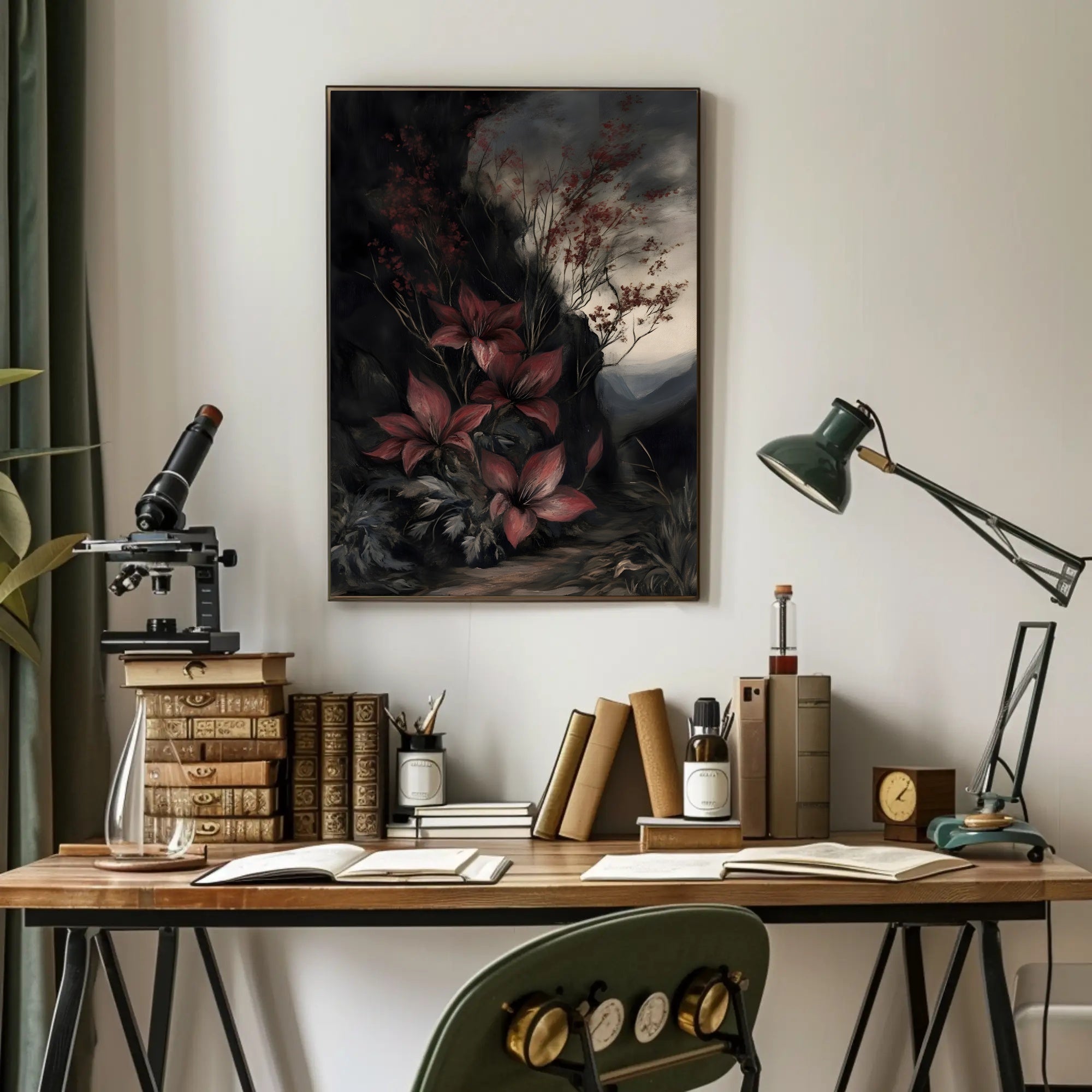 Captivating Enchanted Lilies Natural Landscape Artistic Poster PosterGoat