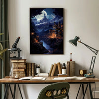 Enchanted Moonlit Castle Poster
