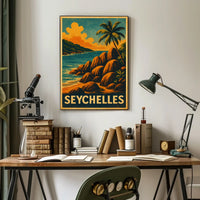 Seychelles Paradise Poster