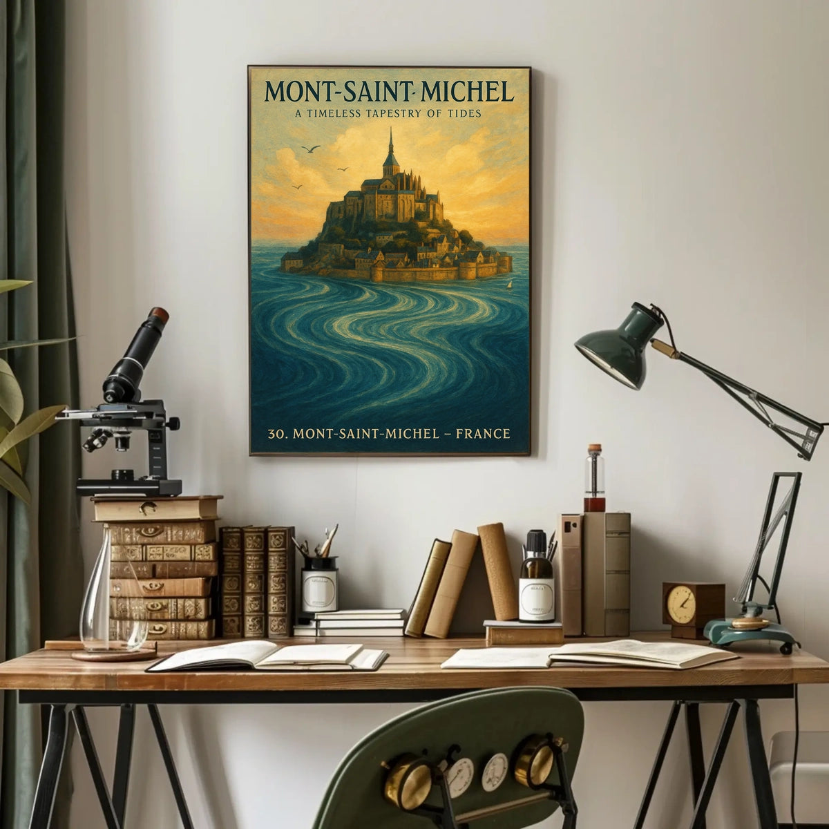 Mont-Saint-Michel A Timeless Tapestry Poster