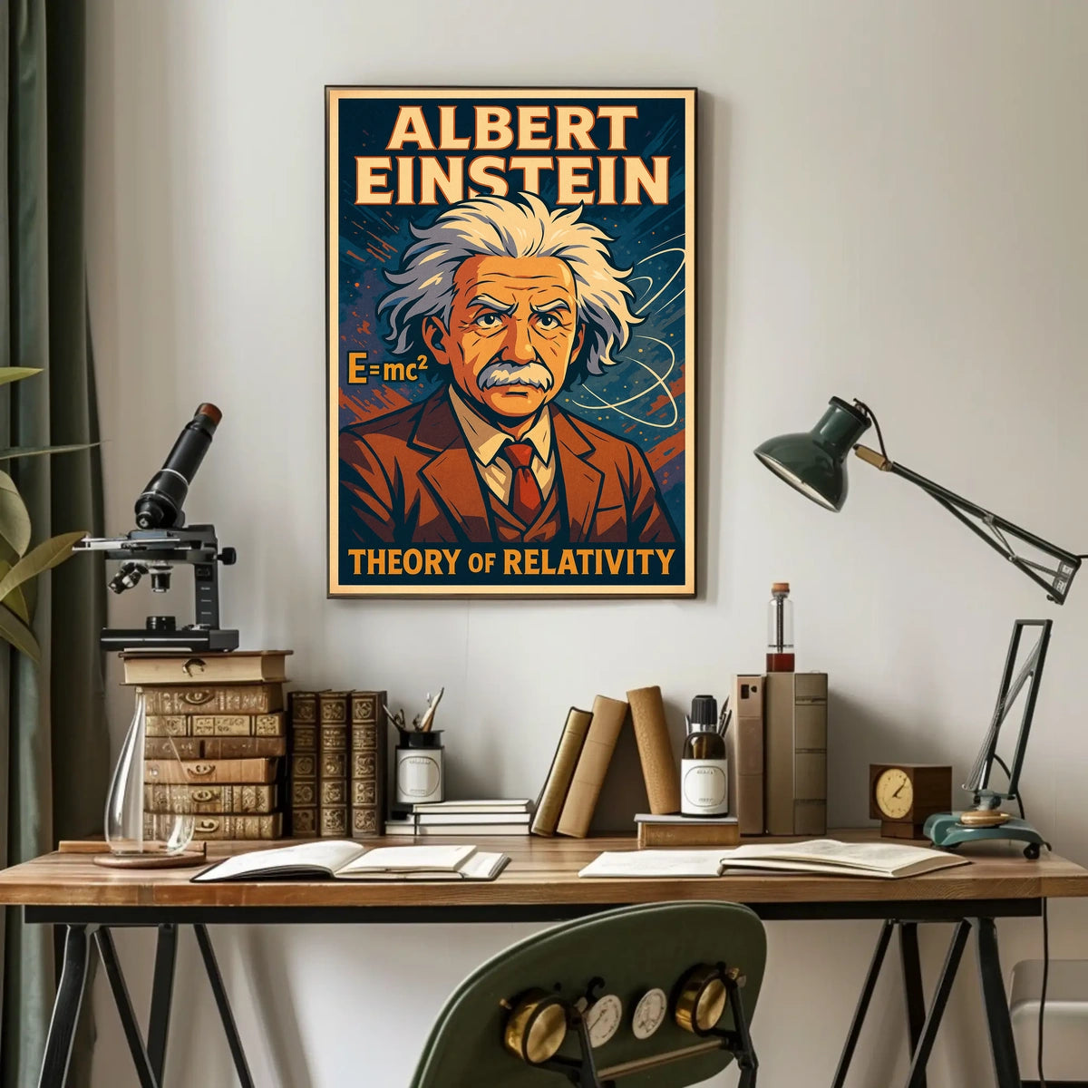 Albert Einstein Theory Of Relativity Poster
