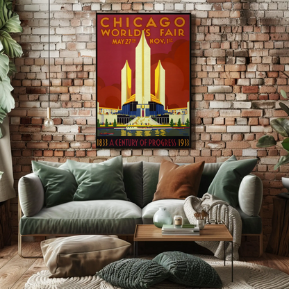 Chicago World's Fair Vintage Poster