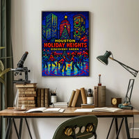 Houston Holiday Heights Poster