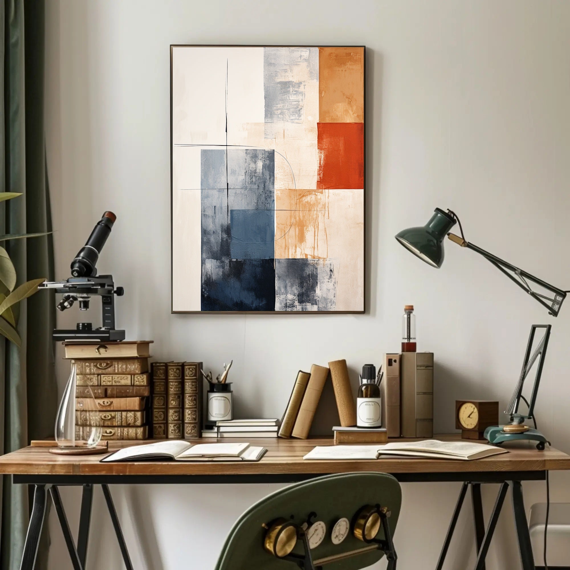 Abstract Geometric Harmony Abstract Poster