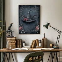 Mystical Witch's Hat Gothic Prose Art Poster