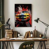 Colorful Automotive Explosion Poster PosterGoat